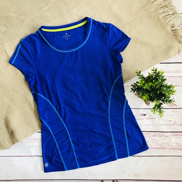 Athleta Tops - ATHLETA shadow stripe chi tee S